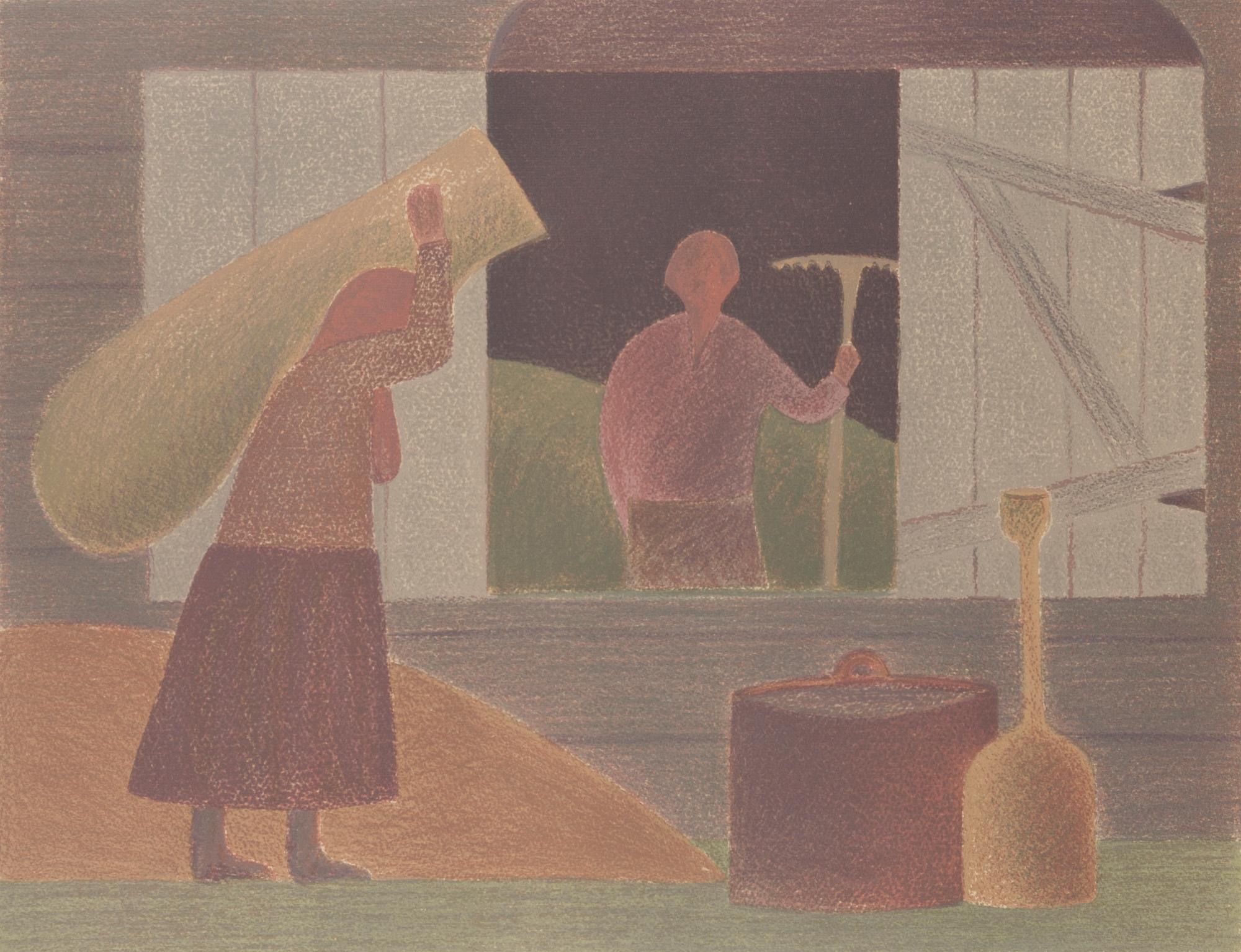 VEIKKO VIONOJA, litograph, signed and dated-92. Marked artist´s print.