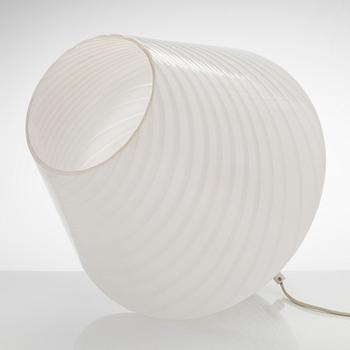 A 1980s Murano 'Mushroom' glass table light, retailer Stockmann.