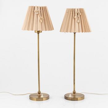 Josef Frank, a pair of brass table lamps.