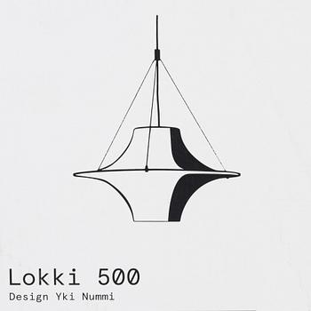 Yki Nummi, a "Lokki 500" ceiling lamp, Innolux, Finland.