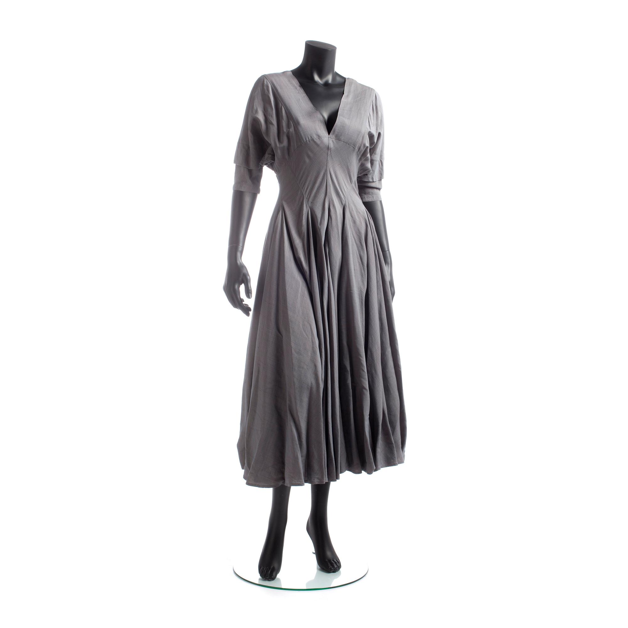 ALAÏA, a grey dress.