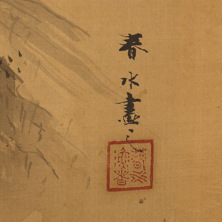 A Japanese painting by an unidetified artist, early 20th Century.