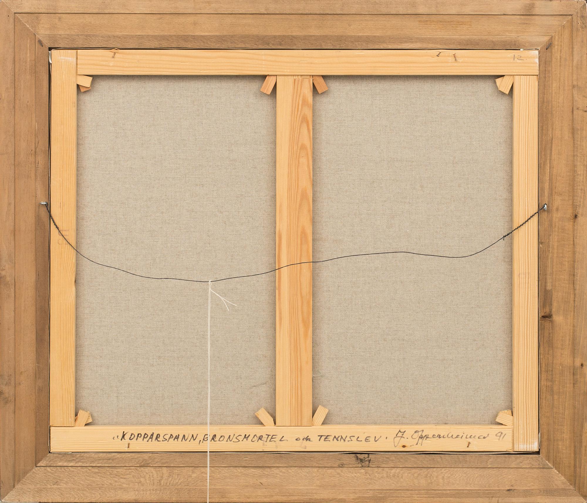 JOHNNY OPPENHEIMER, oil on canvas, signed,