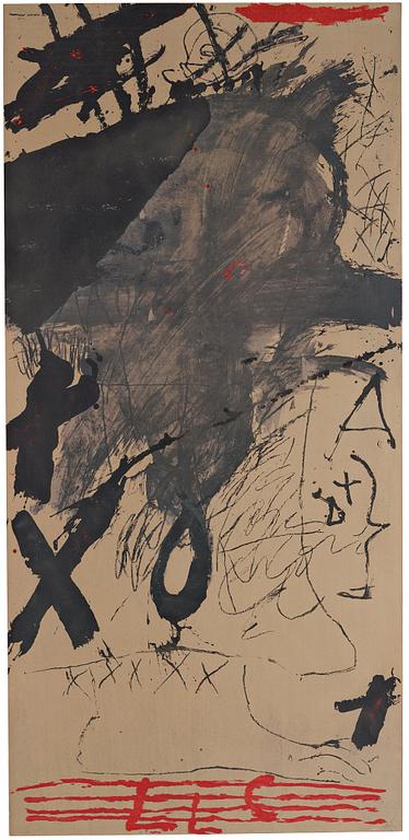 ANTONI TÀPIES, Färgserigrafi, 1974, signerad och numrerad EA.