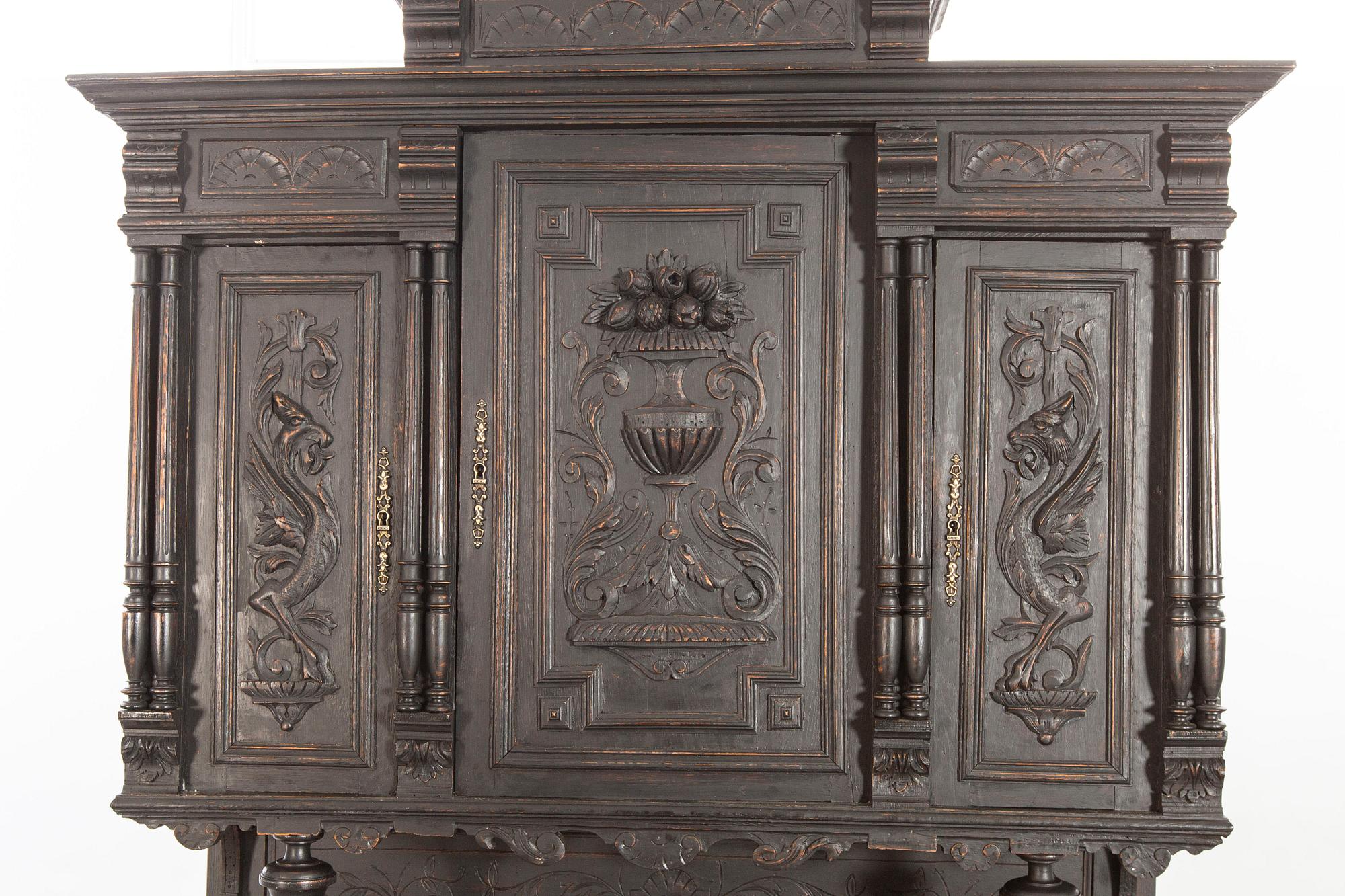 A neo-renaisssance styel cupboard first half of the 20th century.