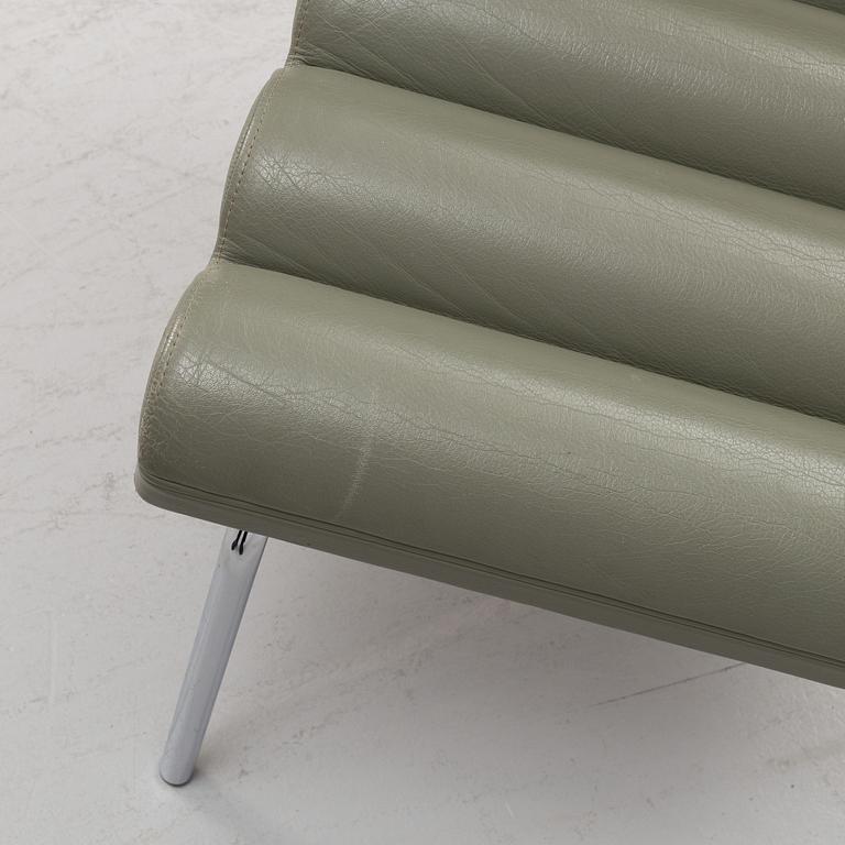 Gunilla Allard, a set of three 'Chicago' leather upholstered easy chairs, Lammhults, dated 2001.