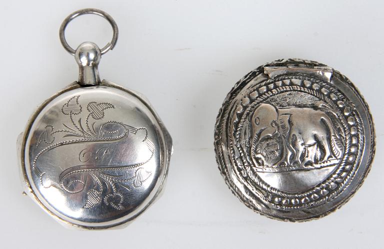 DOSOR, 3 st, silver, 1800/1900-tal. 54 g.