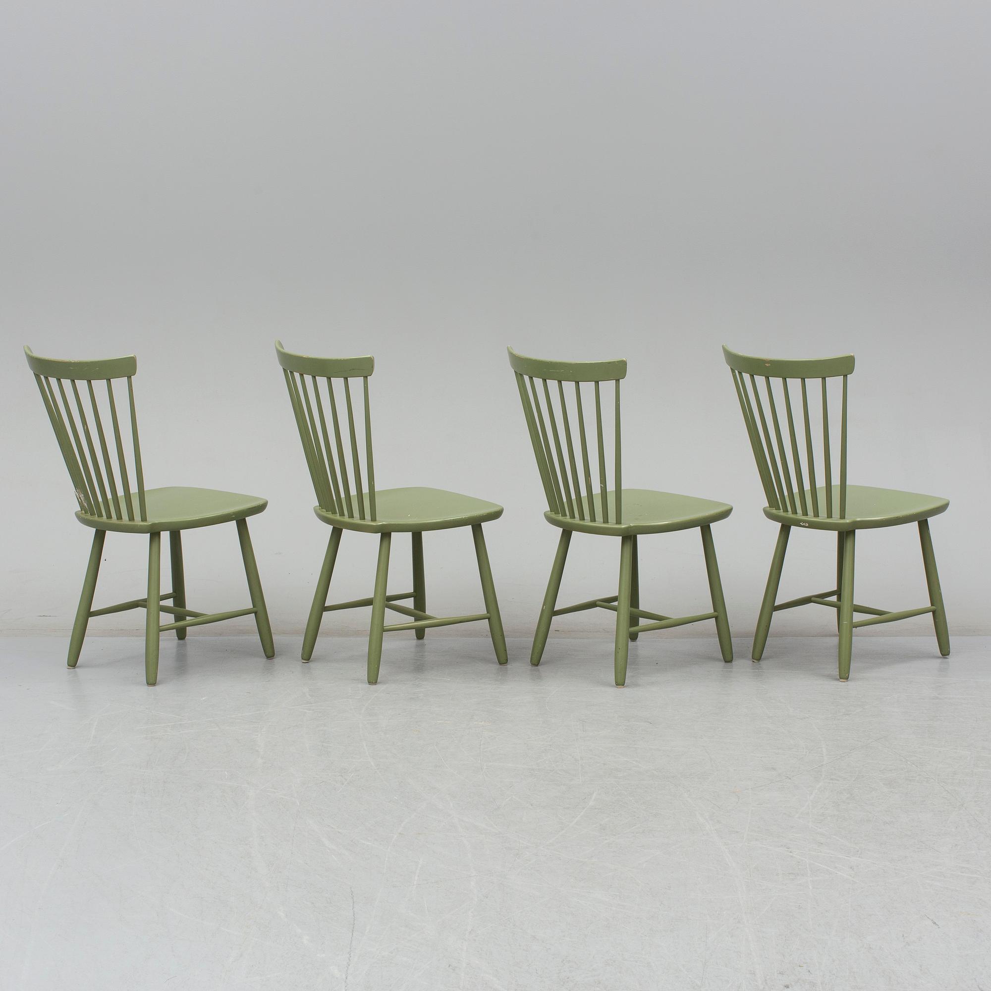 Four 'Lilla Åland' chairs by Carl Malmsten.