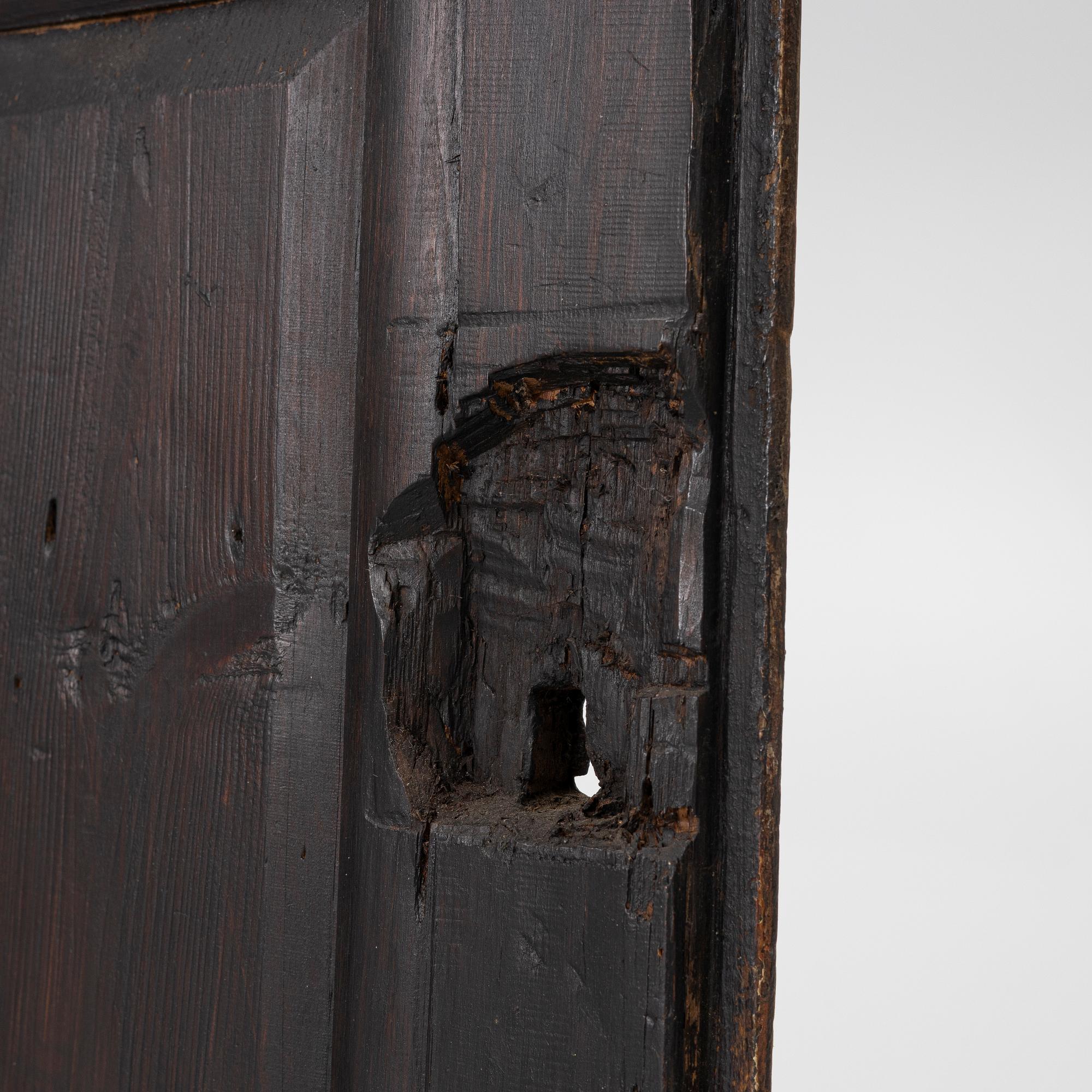 Hanging cabinet, folk art, 18th century.