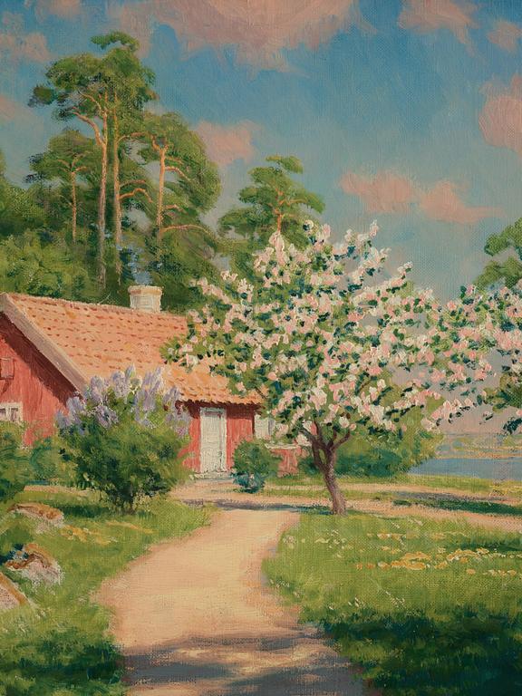 Johan Krouthén, Blommande fruktträd.