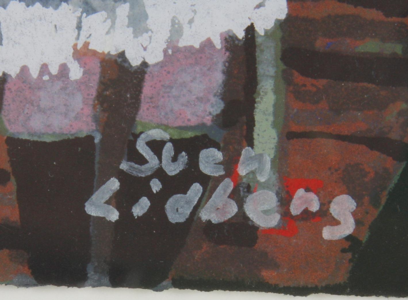 LIDBERG, SVEN. Färglitografi, sign o numr 10/150.