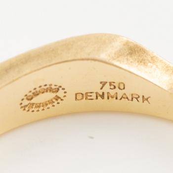 Georg Jensen "Fusion" tre ringar 18K guld i tre färger.