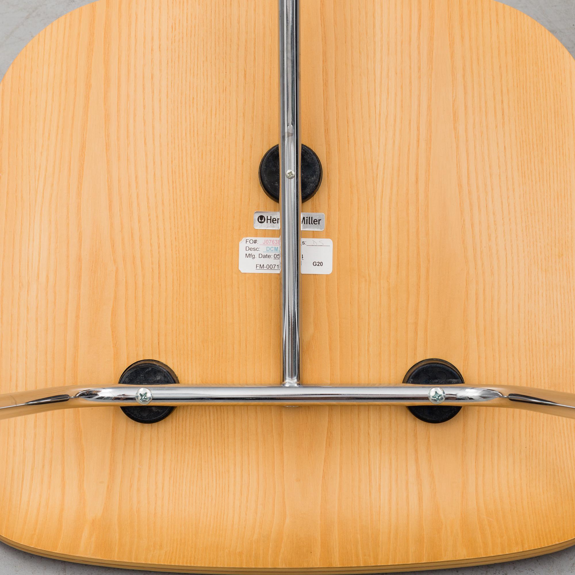 CHARLES & RAY EAMES, stolar, ett par, "DCM", Herman Miller, 2004.