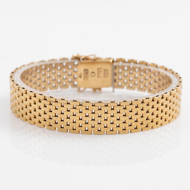Bracelet, 18K gold, corridor link.