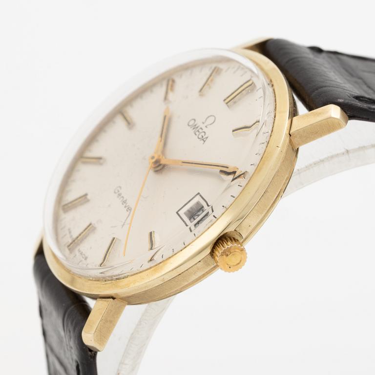 Omega, Genève, wristwatch, 34 mm.