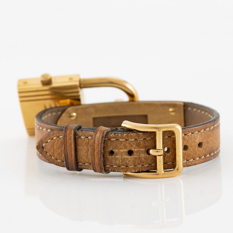 Hermès, wristwatch, "Kelly Lock", 20 x 20 (37.5) mm.