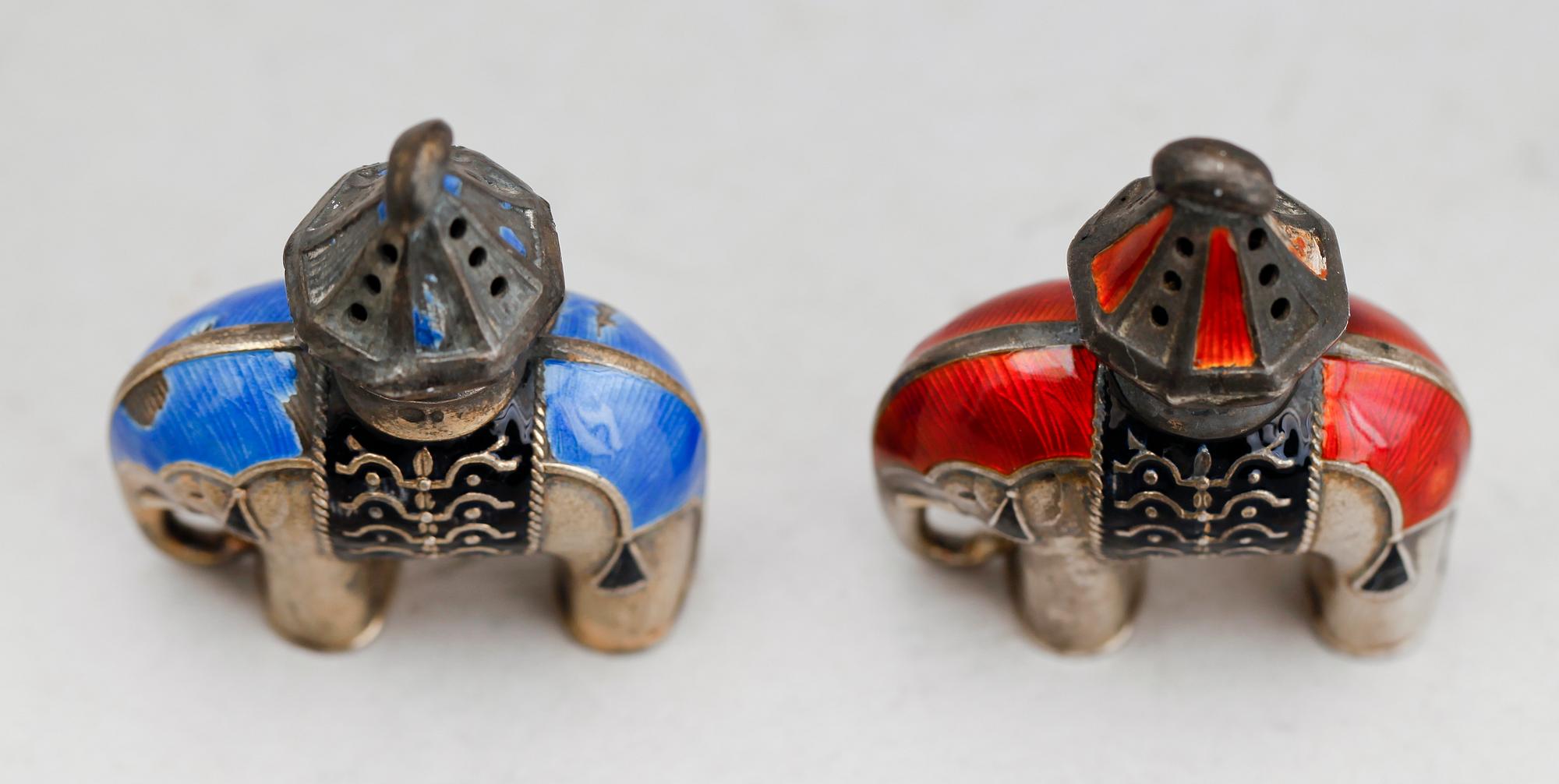 SALTSTRÖARE,  1 par, silver, Norge.