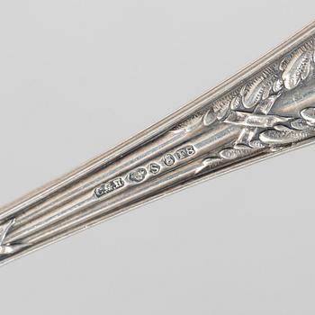 An 89-piece "Louis XVI" silver flat ware set, C.G.Hallberg, 1930-1938.