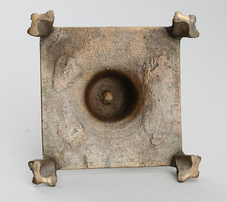 LJUSSTAKE, mässing, 1600-tal.