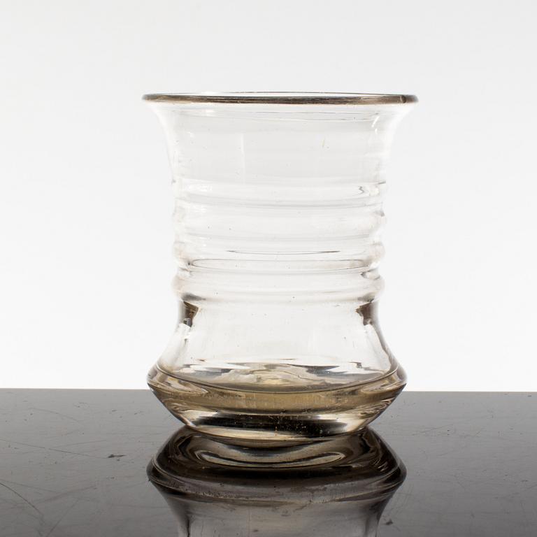 GLAS, 25 st (21 + 4), s k länsmansglas, 1800-tal.