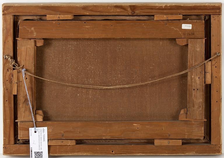 ERNFRIED WAHLQVIST, olja på duk, signerad och daterad 1862.