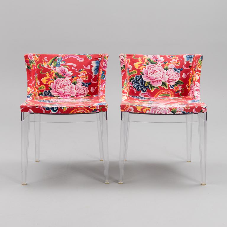 A set of six Kartell "Mademoiselle" chairs from the second half of the 20th century.