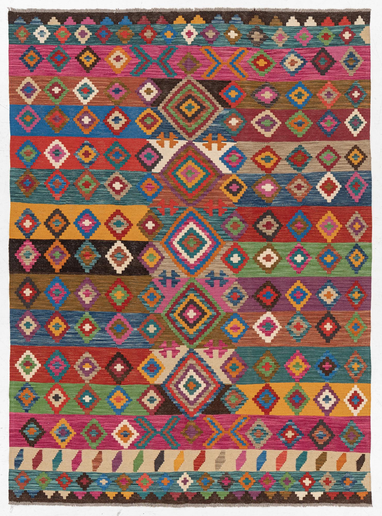Carpet, kilim, modern, approx. 235 x 170 cm.