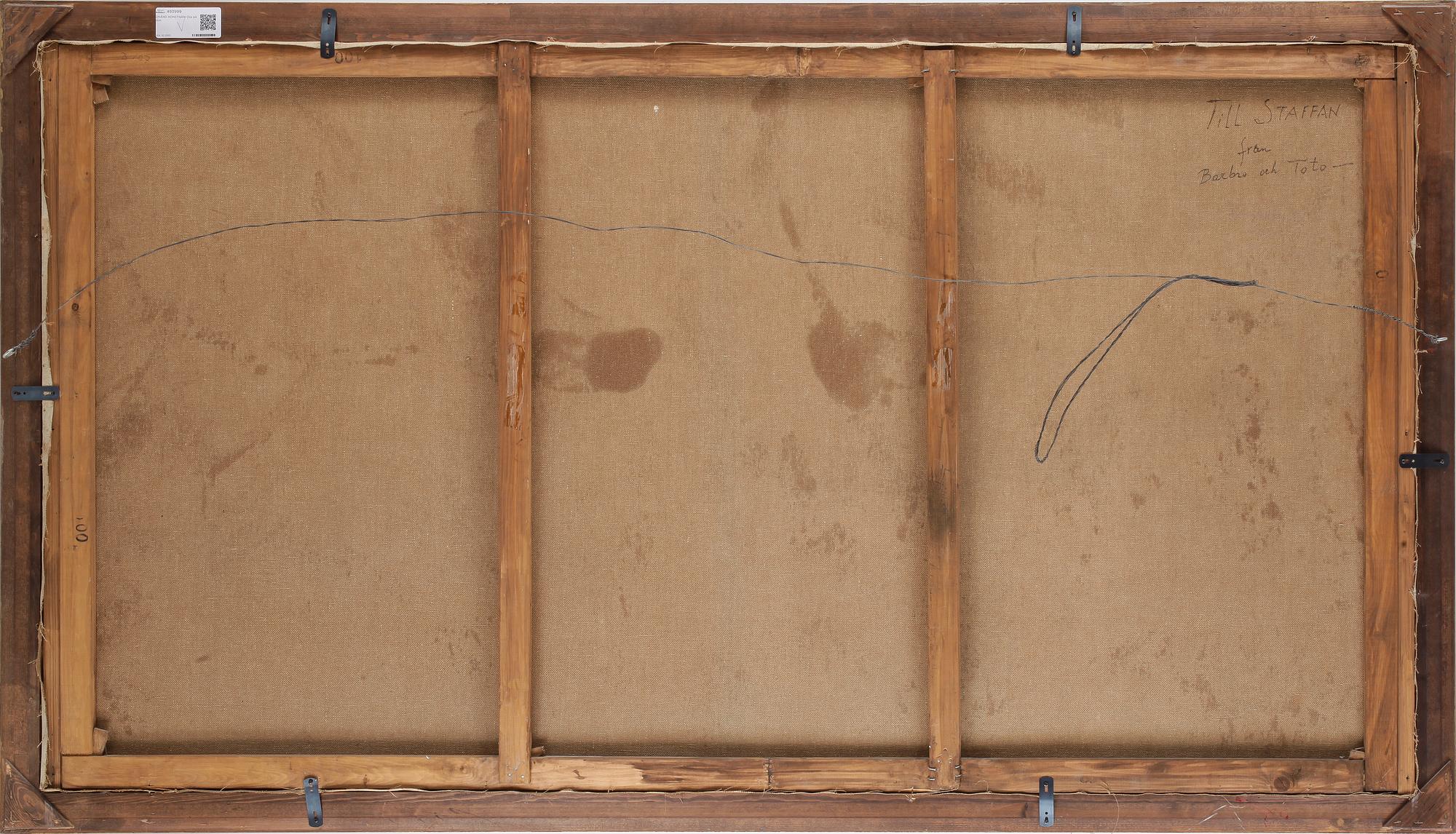 OKÄND KONSTNÄR. Olja på duk.