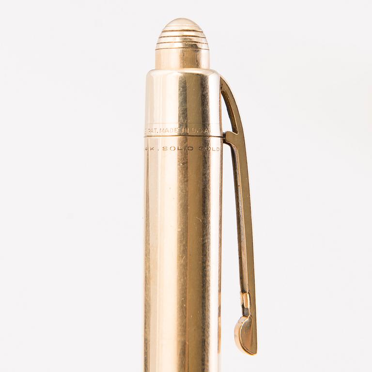 PENNOR, 2 st, 14K guld. "Eversharp", Sheaffer's, U.S.A.