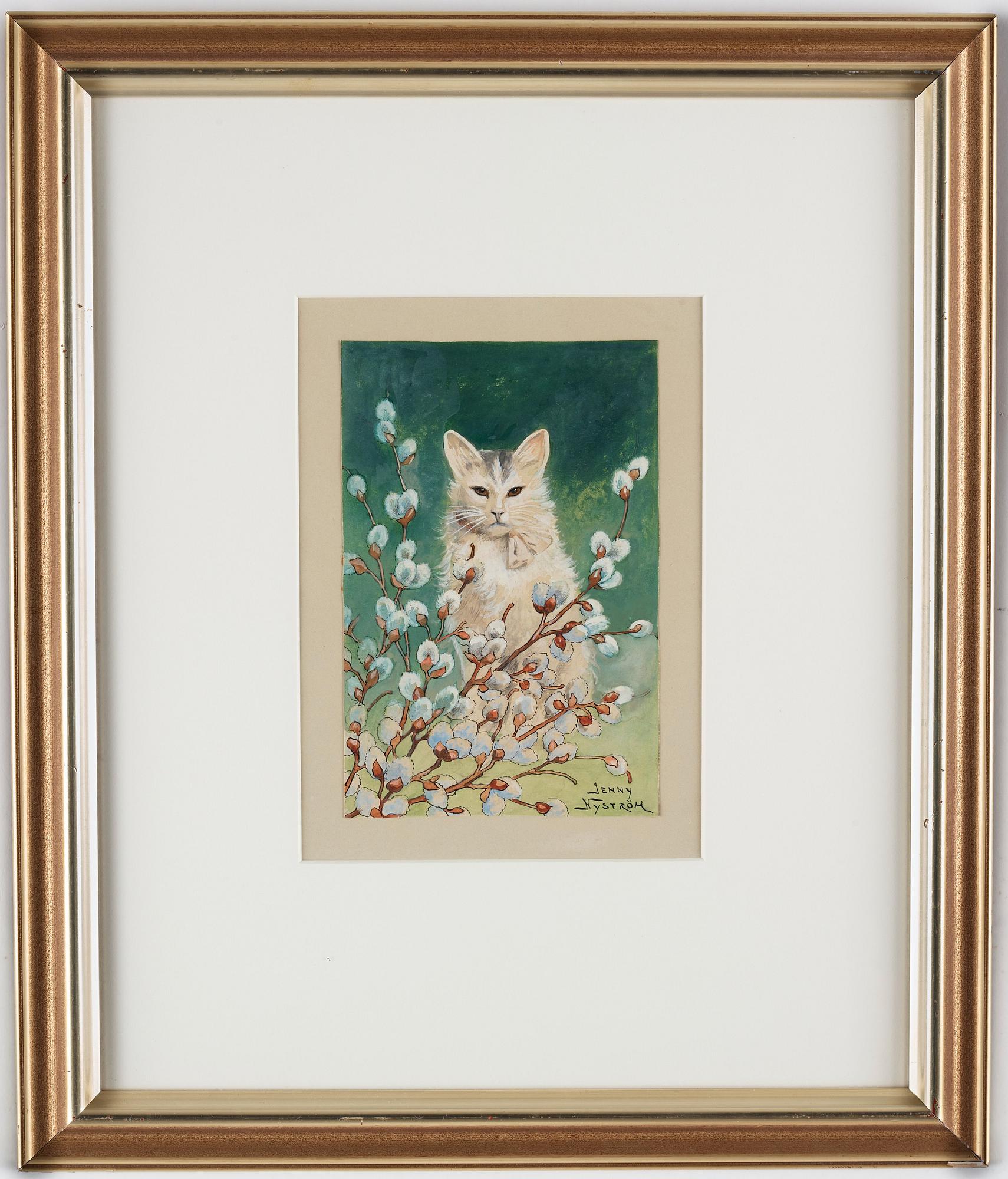Jenny Nyström, "Videkatt" (Cat in springtime).
