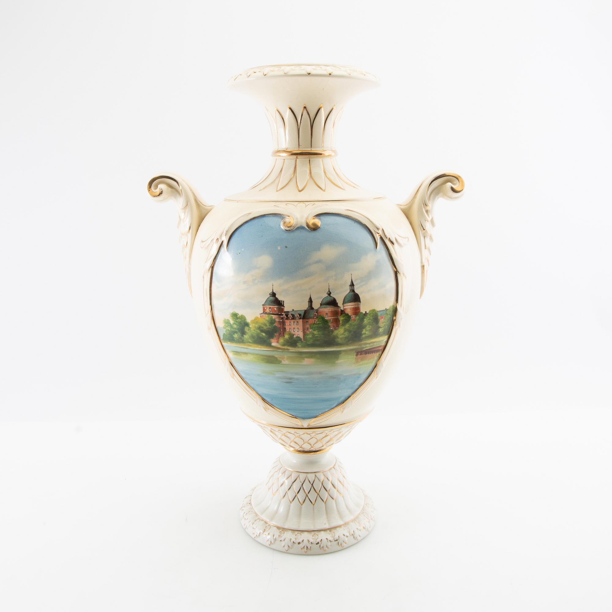 Urn/Vase Rörstrand early 20th century porcelain.