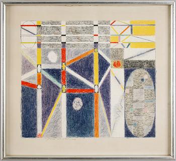 503. OLLE BONNIÉR, färglitografi. Sign och numr 195/260.