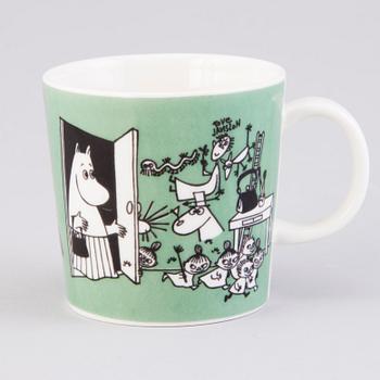 MOOMIN-MUG, porcelain, 'Drawing', Moomin Characters, Arabia 1996-2002.