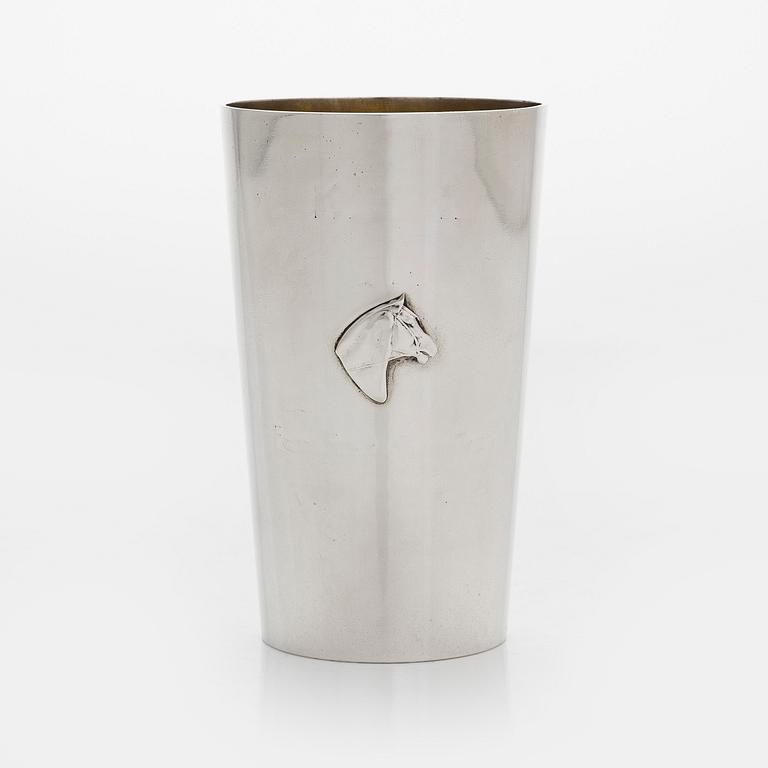 Grachev, Bägare, silver, stämplad Br. Grachev med hovleverantörsmärke, S:t Petersburg 1895-1898.