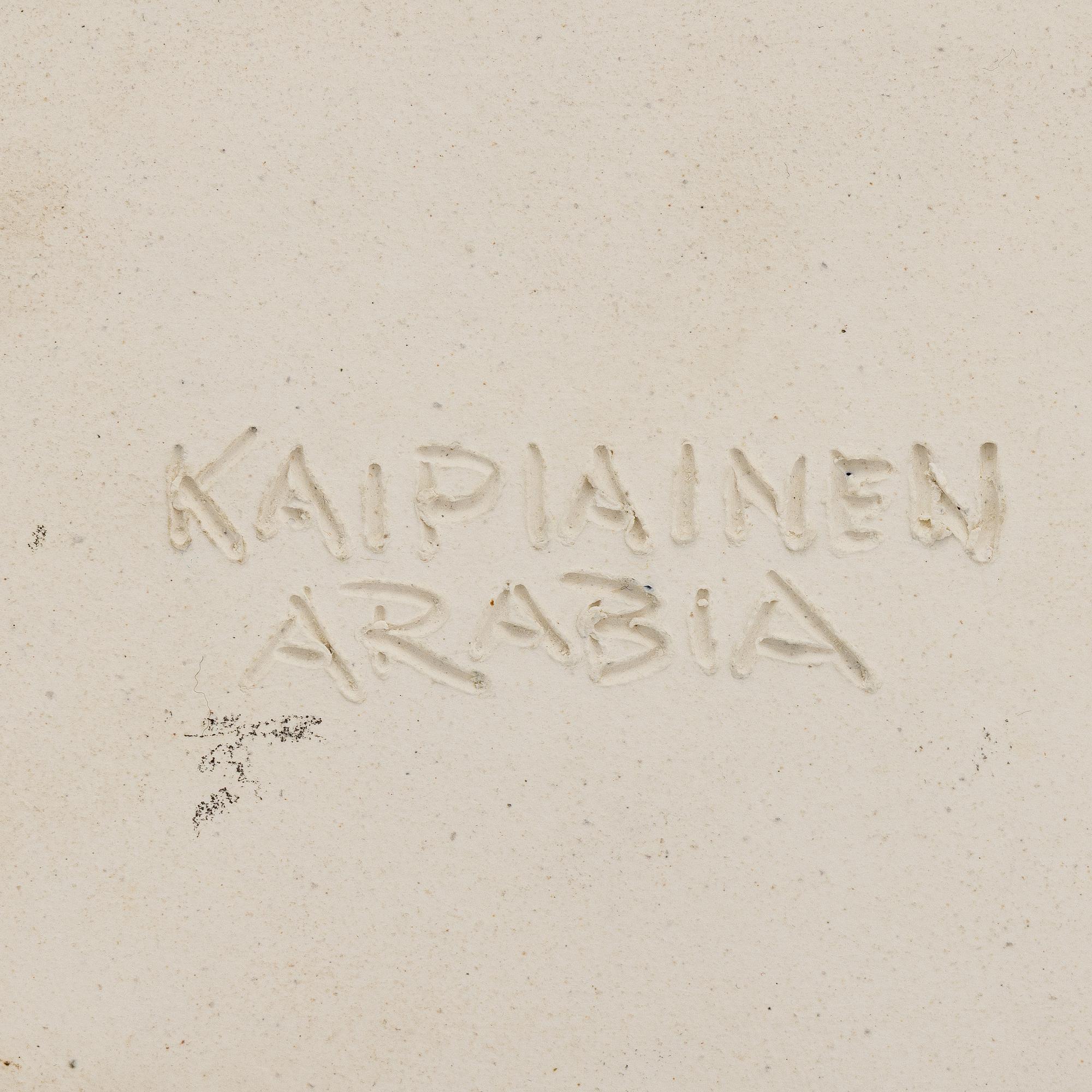 Birger Kaipiainen, Decorative dish, ceramic, signed Kaipiainen Arabia.