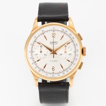 Camy, chronograph, wristwatch, 37.5 mm.