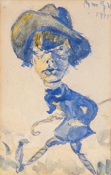 BROR HJORTH, water colour, signed and dated 1915.