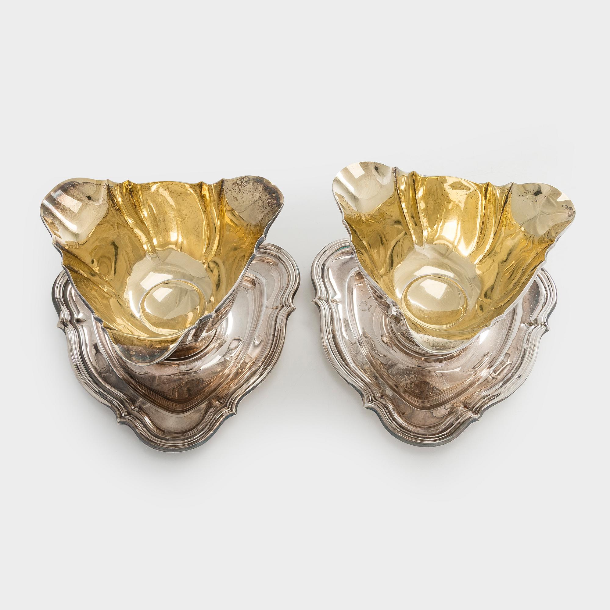 Kastikemaljoja, 2 kpl,  Tanska 1930-luku.