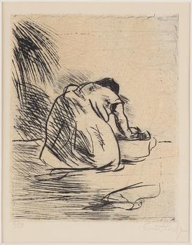 Evert Lundquist, etsning, 1956, signerad 4/50.