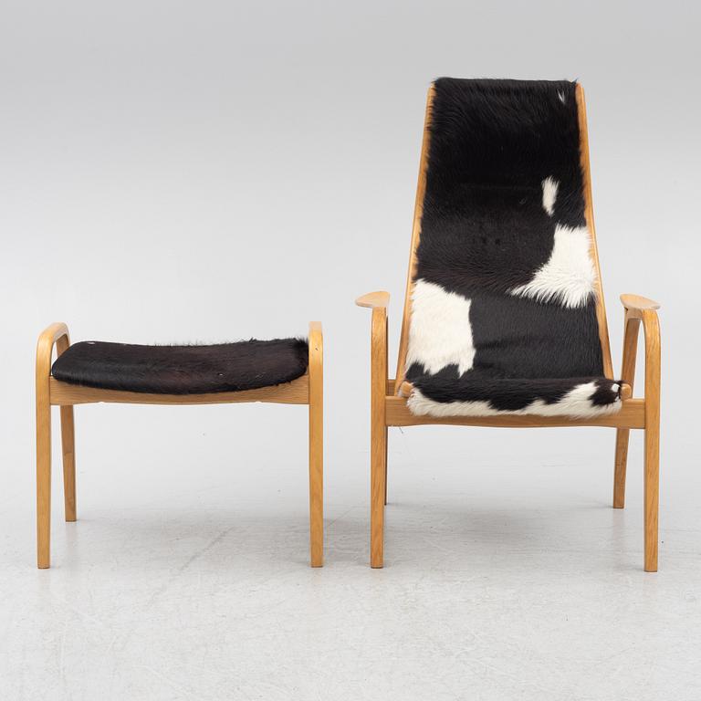 Yngve Ekström, an armchair with footstool, Lamino, Swedese.