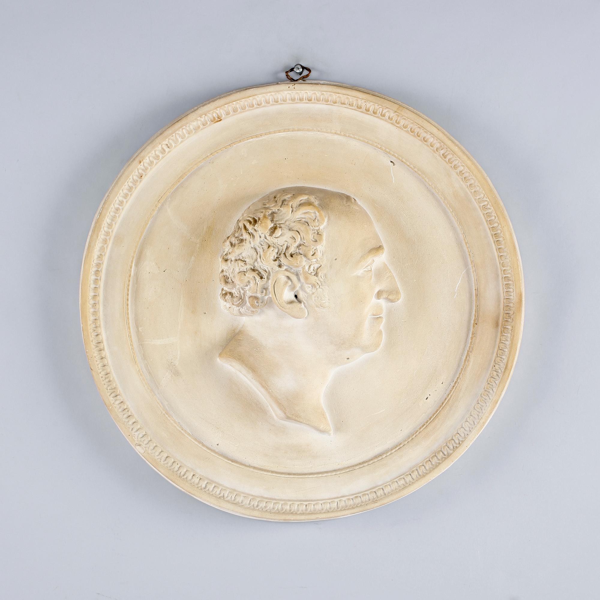 JOHAN TOBIAS SERGEL, efter, relief, gips, 1800/1900-tal.