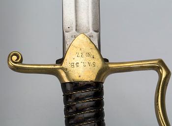 SABEL, m/1889, Sverige, för manskap vid artilleriet.