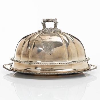 Stekhuv med fat, pläter, troligen England, tidigt 1900-tal.