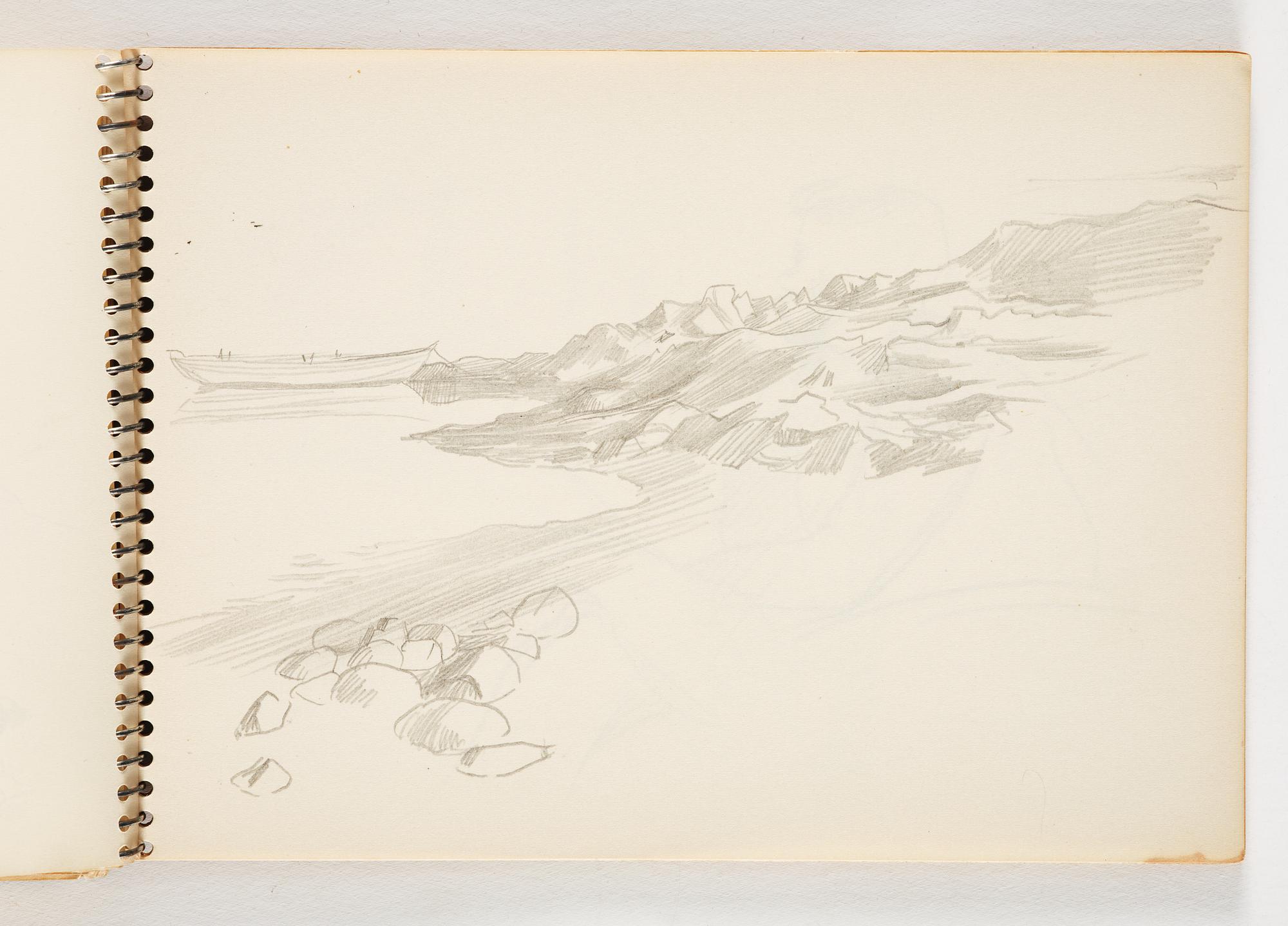 Lotte Laserstein, 4 skissböcker med blyertsteckningar.