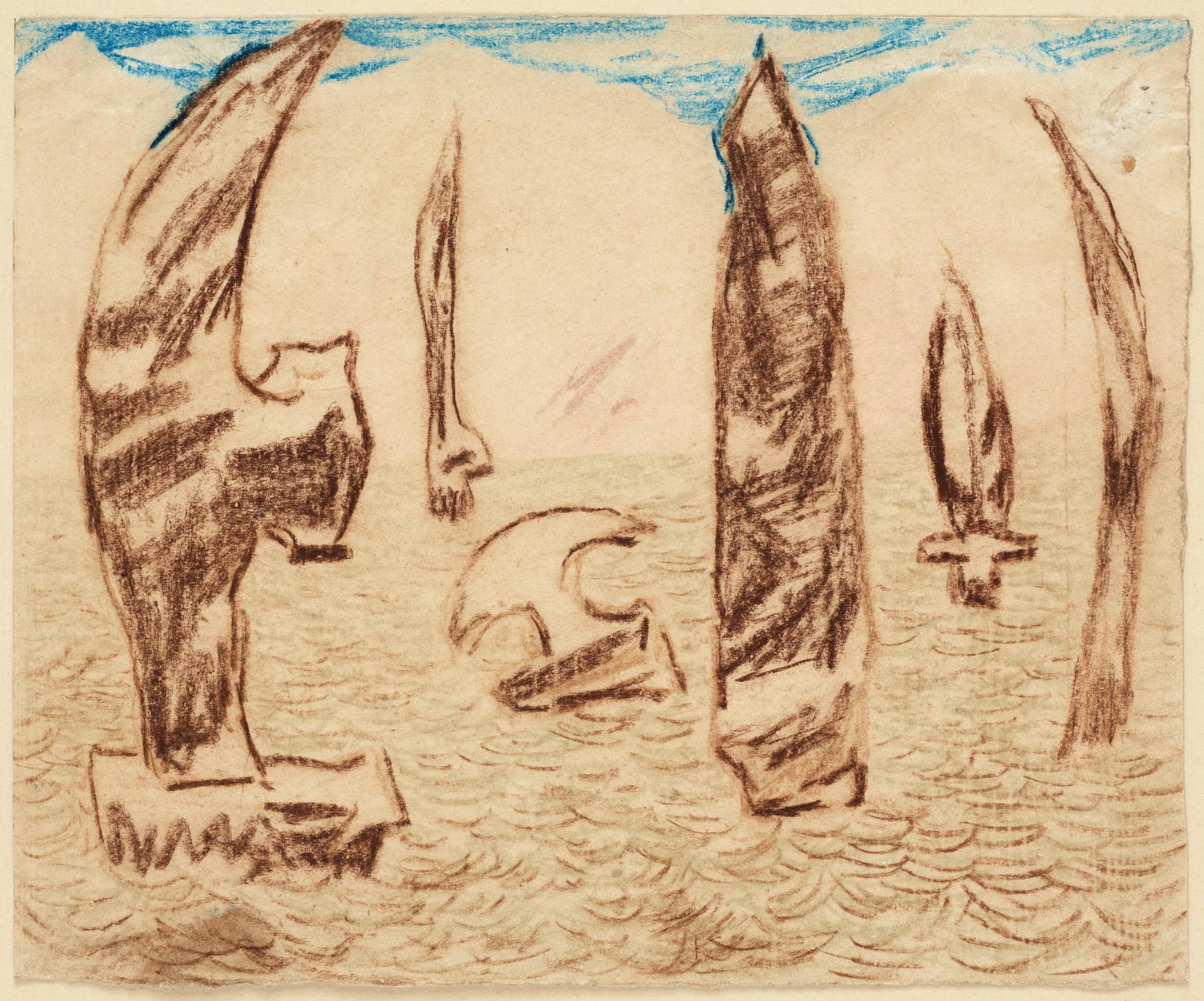 Carl Fredrik Hill, "Stenyxformer i vattnet".