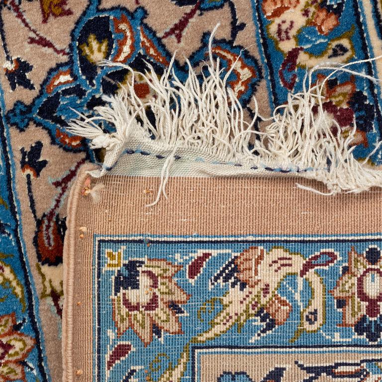 A rug, semi-antique, Esfahan, signed Ghena, ca 166 x 109 cm.