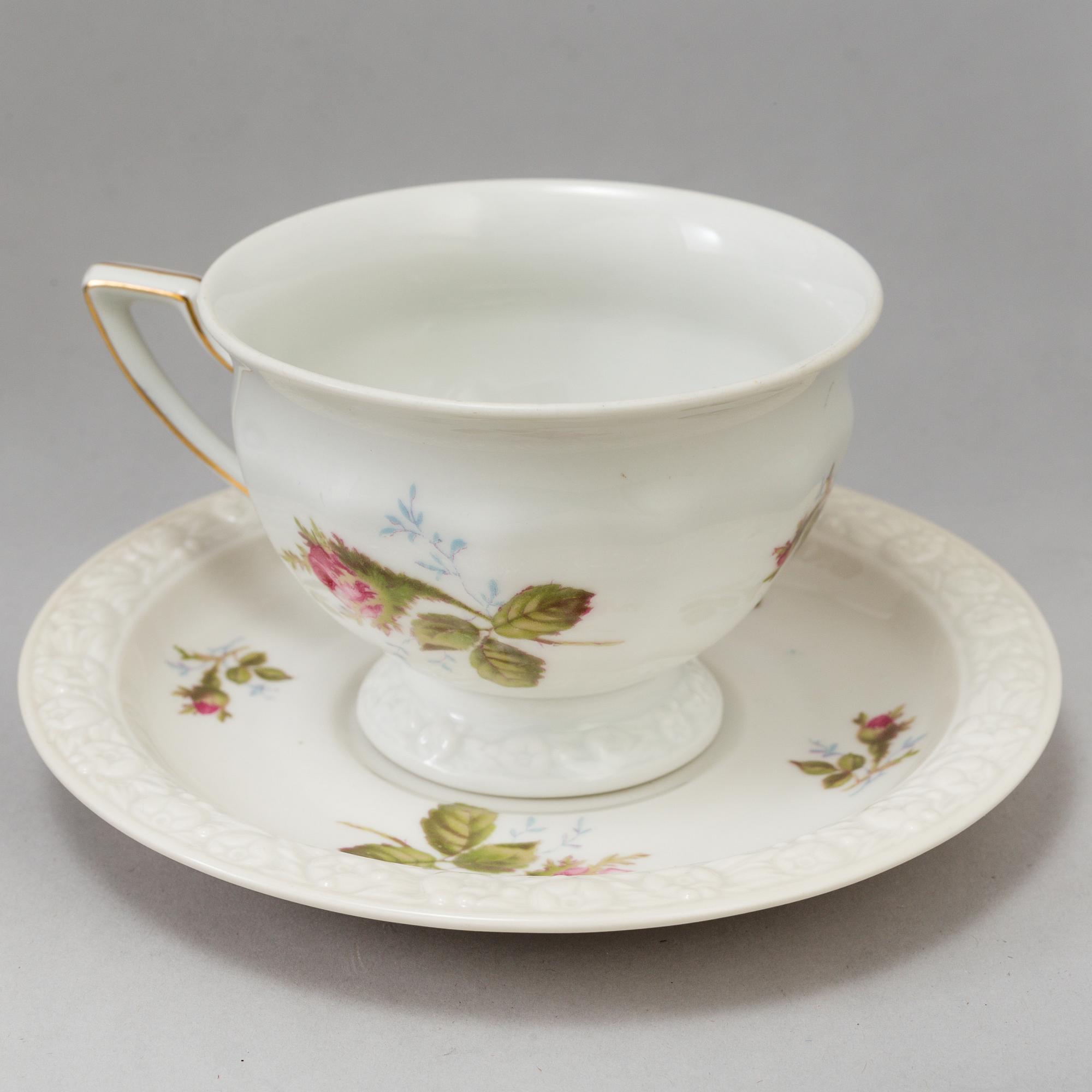 ROSENTHAL, kaffeservis av porslin, 25 delar, Tyskland, 1900-tal.