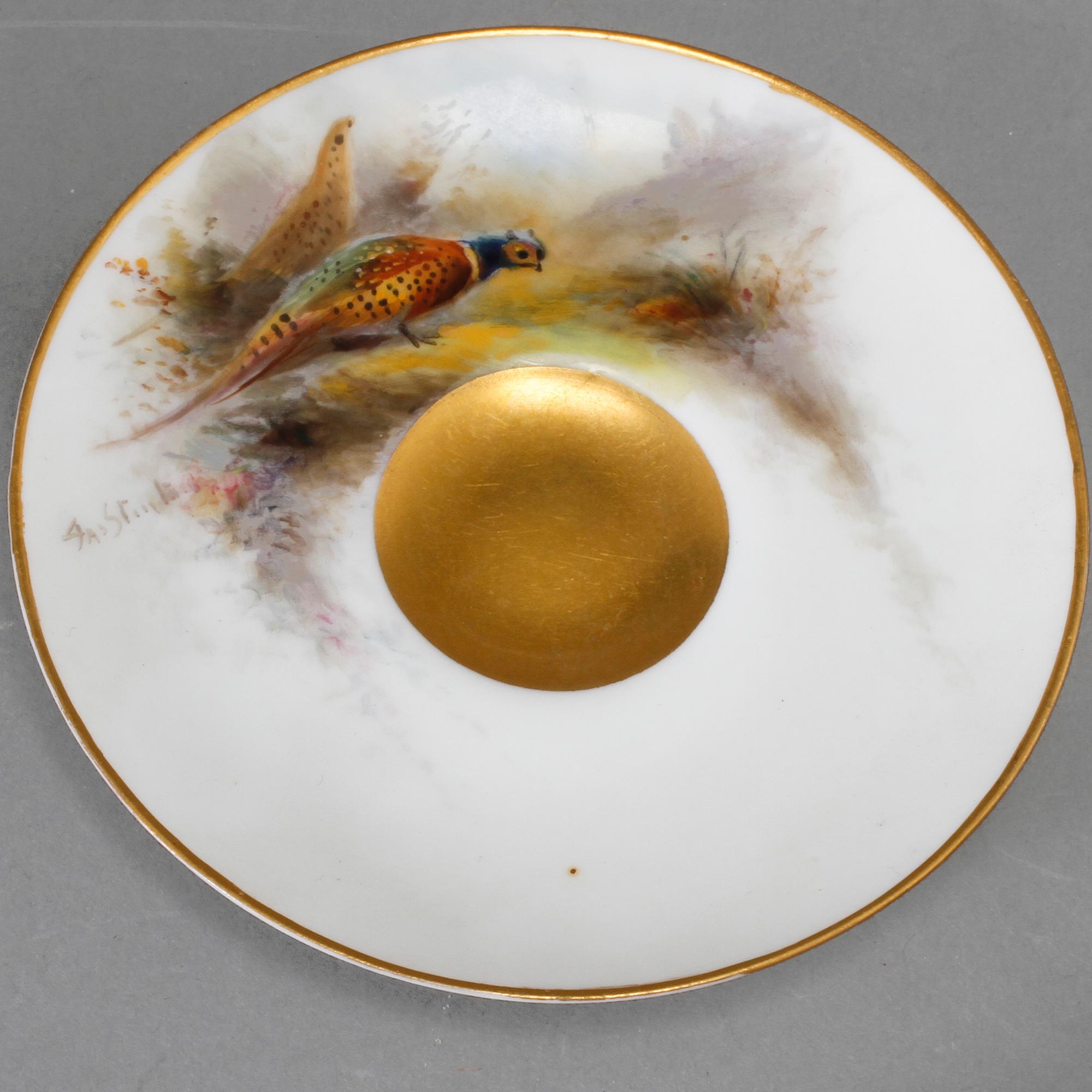 MOCCAKOPPAR, 4 st, porslin, Royal Worcester, 1913, signerade.