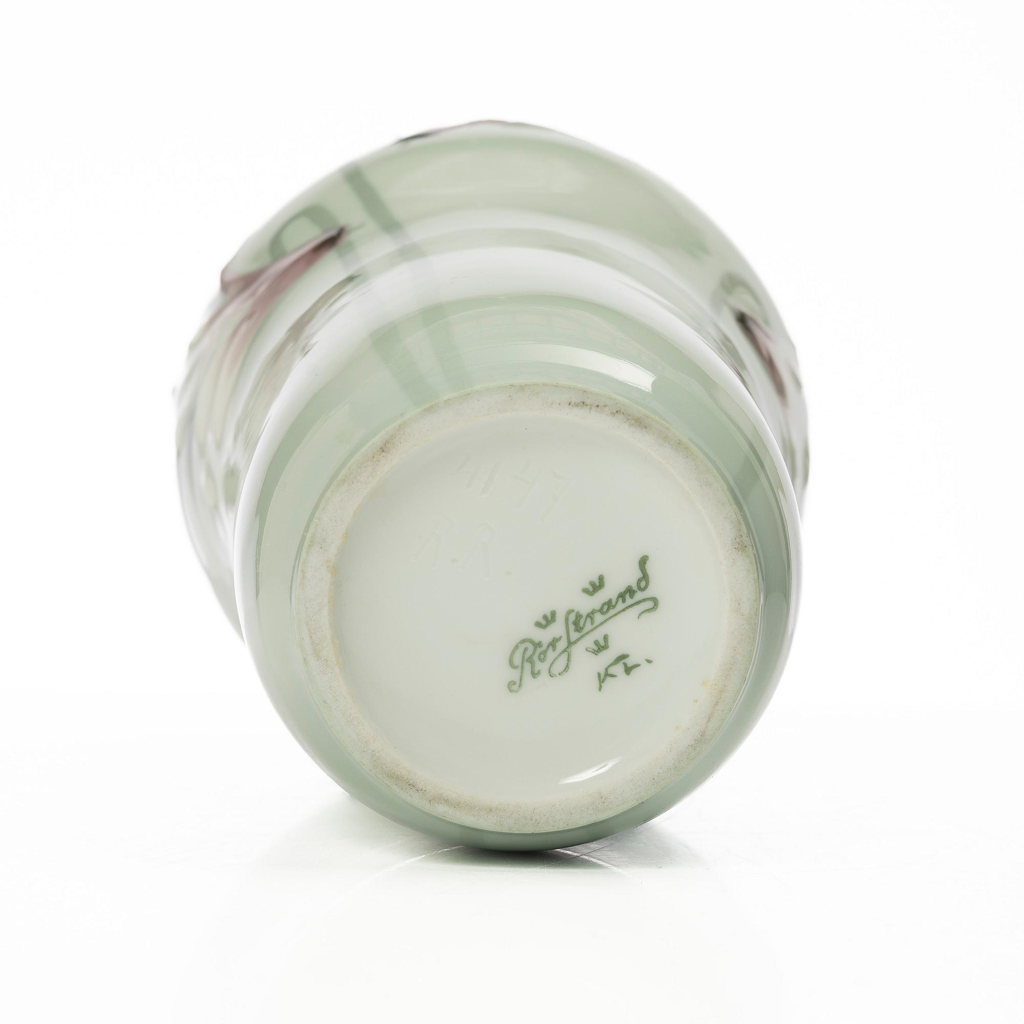 Karl Lindström, an Art Nouveau vase, Rörstrand, Sweden.