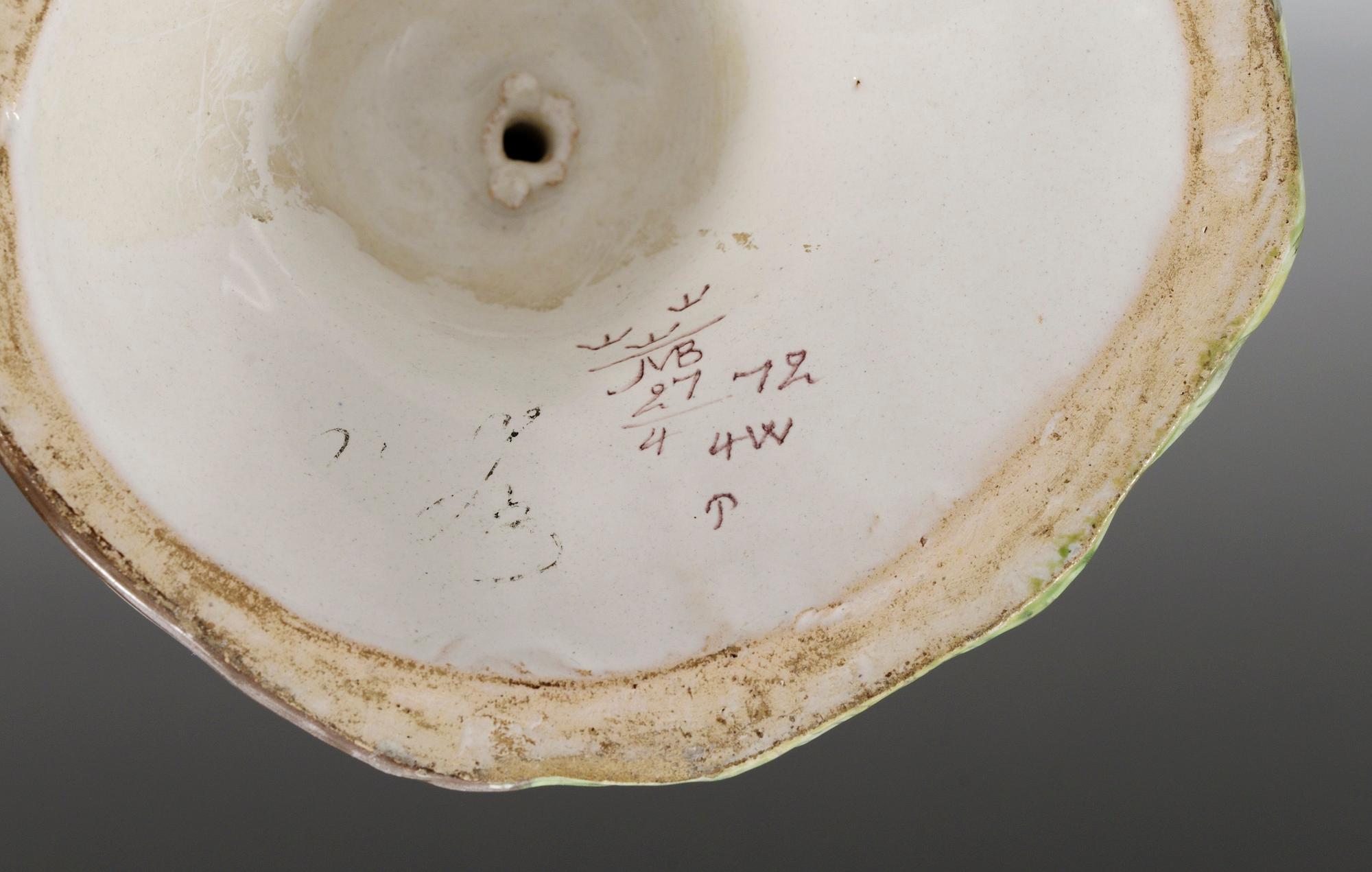 A pair of Marieberg faience vases with covers, 18th Century. (2).